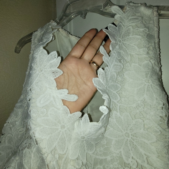 NWT Lace Tie Back Dress - Picture 9 of 11